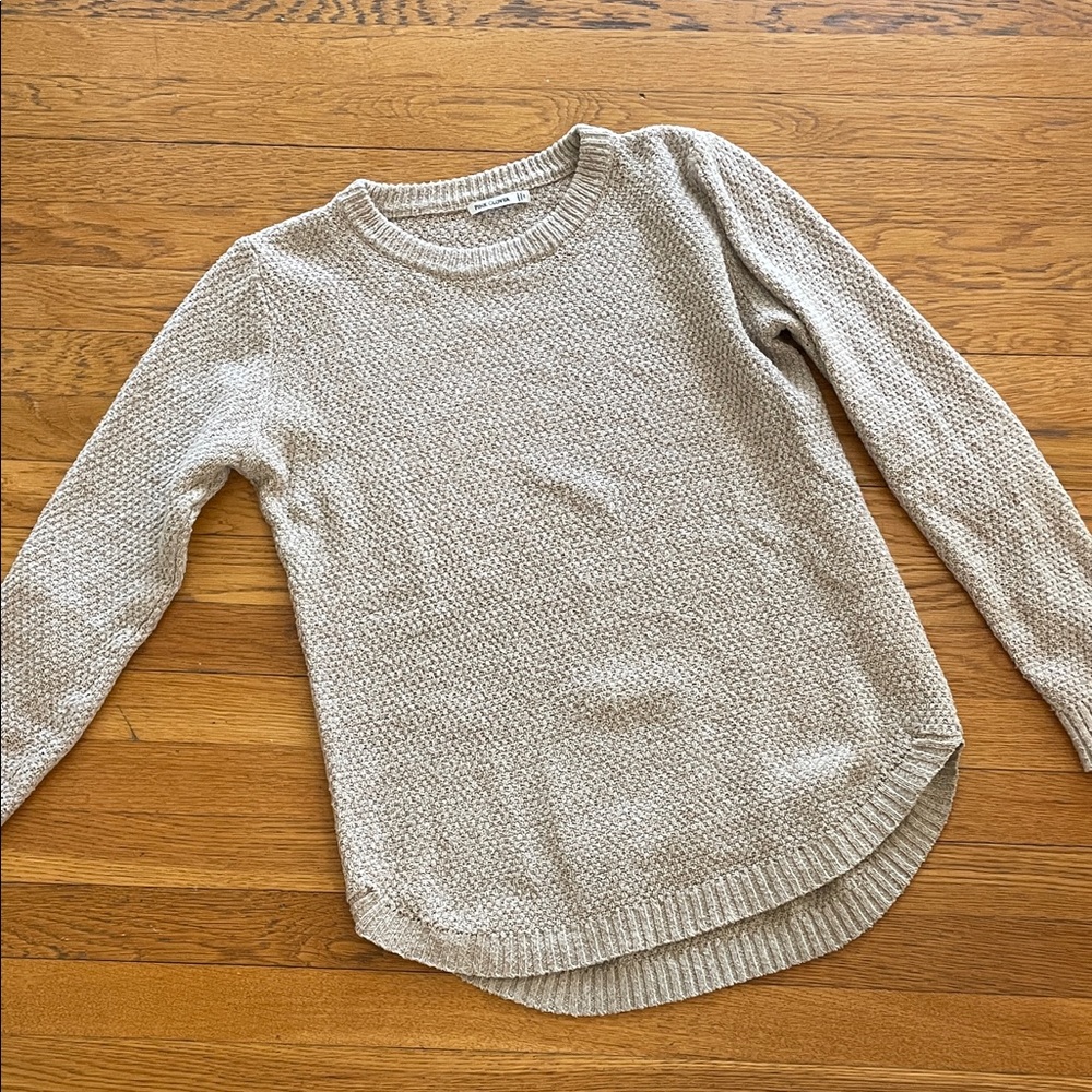 Pink Clover Cream Crew Neck Sweater
